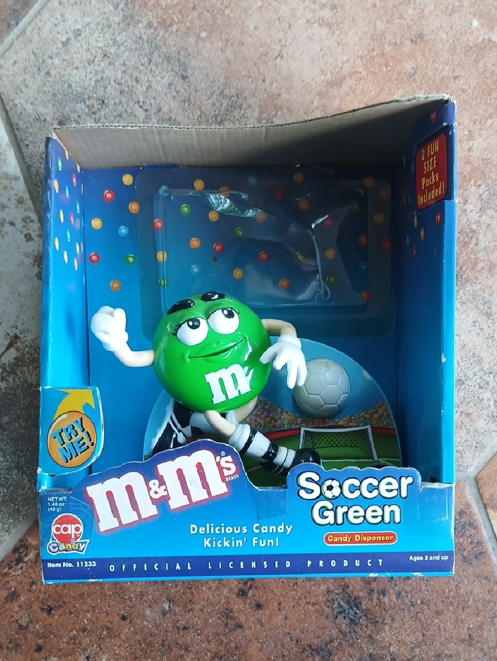 M&M'S Green Soccer Candy Dispenser